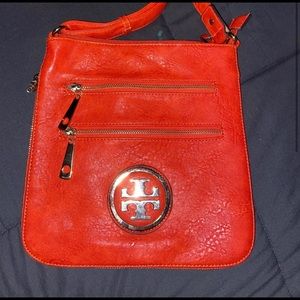 VINTAGE Tory Burch Cross Body red leather